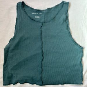 American Eagle teal crop top